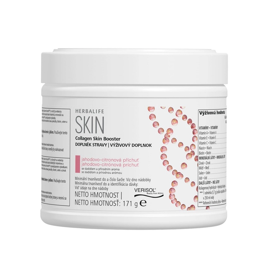 Collagen Skin Booster Výživový doplnok s jahodovo-citrónovou príchuťou
