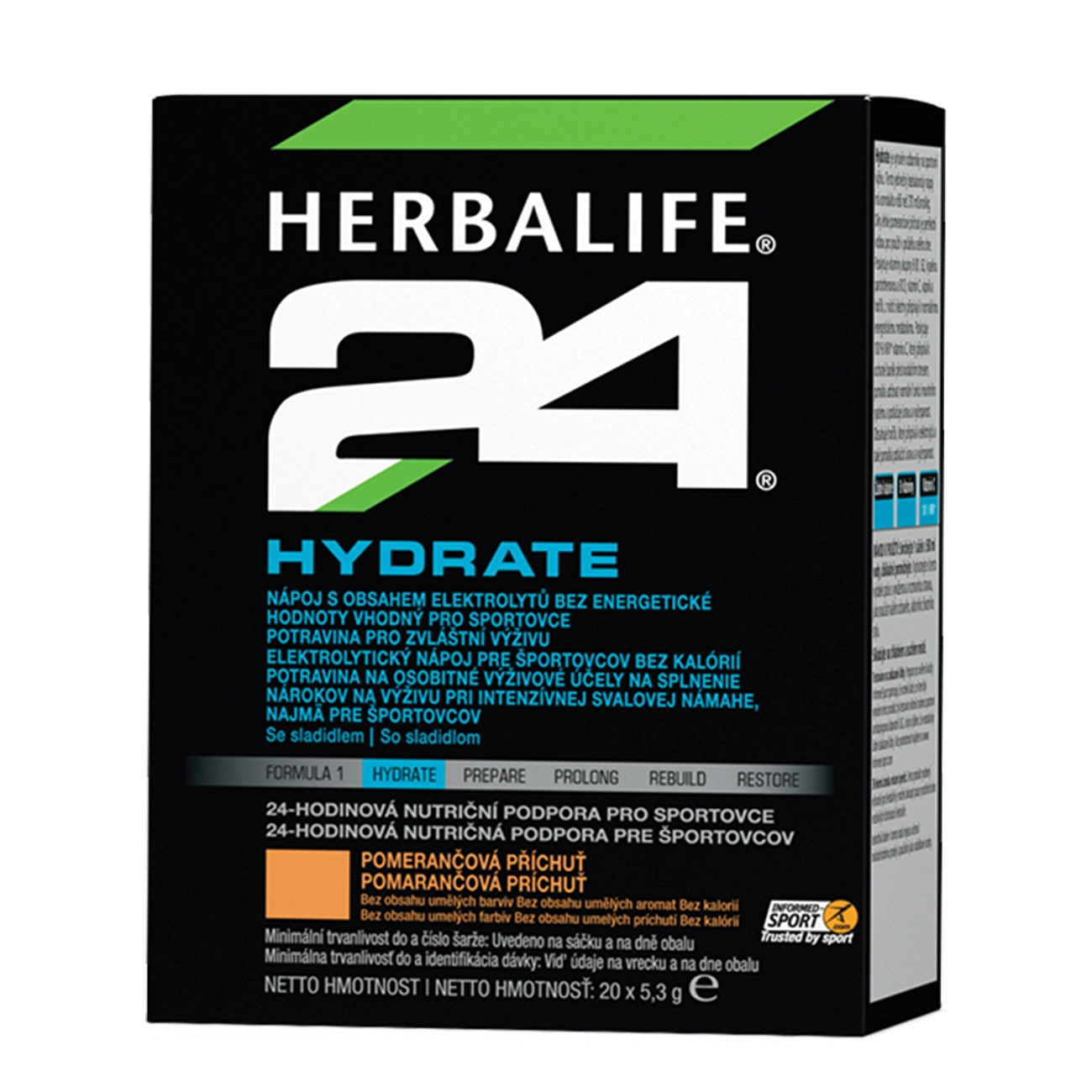 H24® Hydrate Elektrolytický nápoj s pomarančovou príchuťou