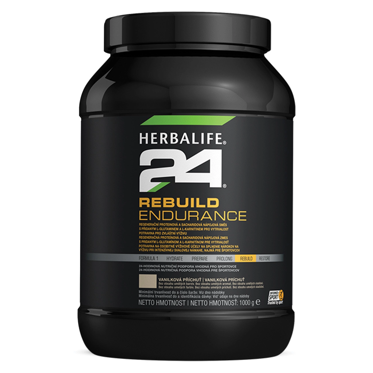 H24® Rebuild Endurance Proteínový koktail s vanilkovou príchuťou