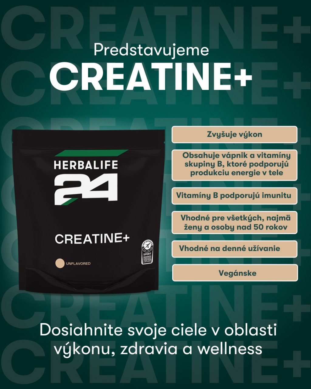 Herbalife H24 Creatine+ Kreatín – Obrázok 2
